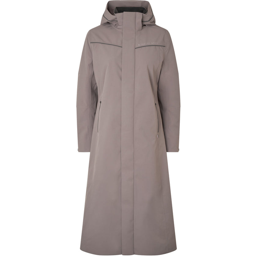 Kingsland Lange Jacke KLLucia Wasserdicht Brown Iron Kingsland Lange Jacke KLLucia Wasserdicht Brown Iron