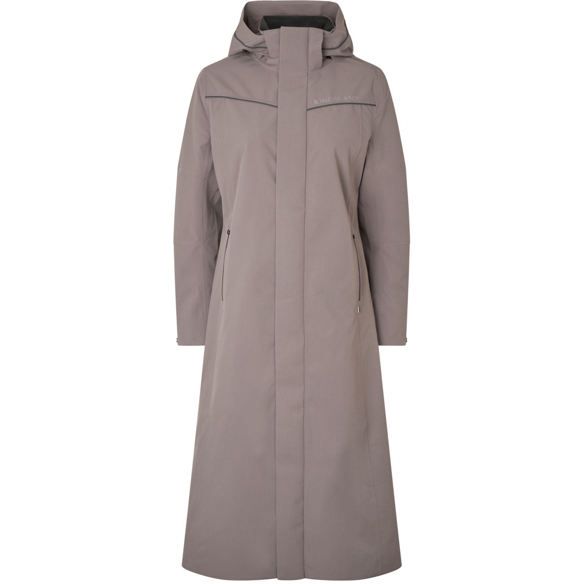 Kingsland Lange Jacke KLLucia Wasserdicht Brown Iron