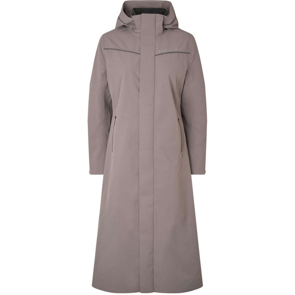 Kingsland Lange Jacke KLLucia Wasserdicht Brown Iron