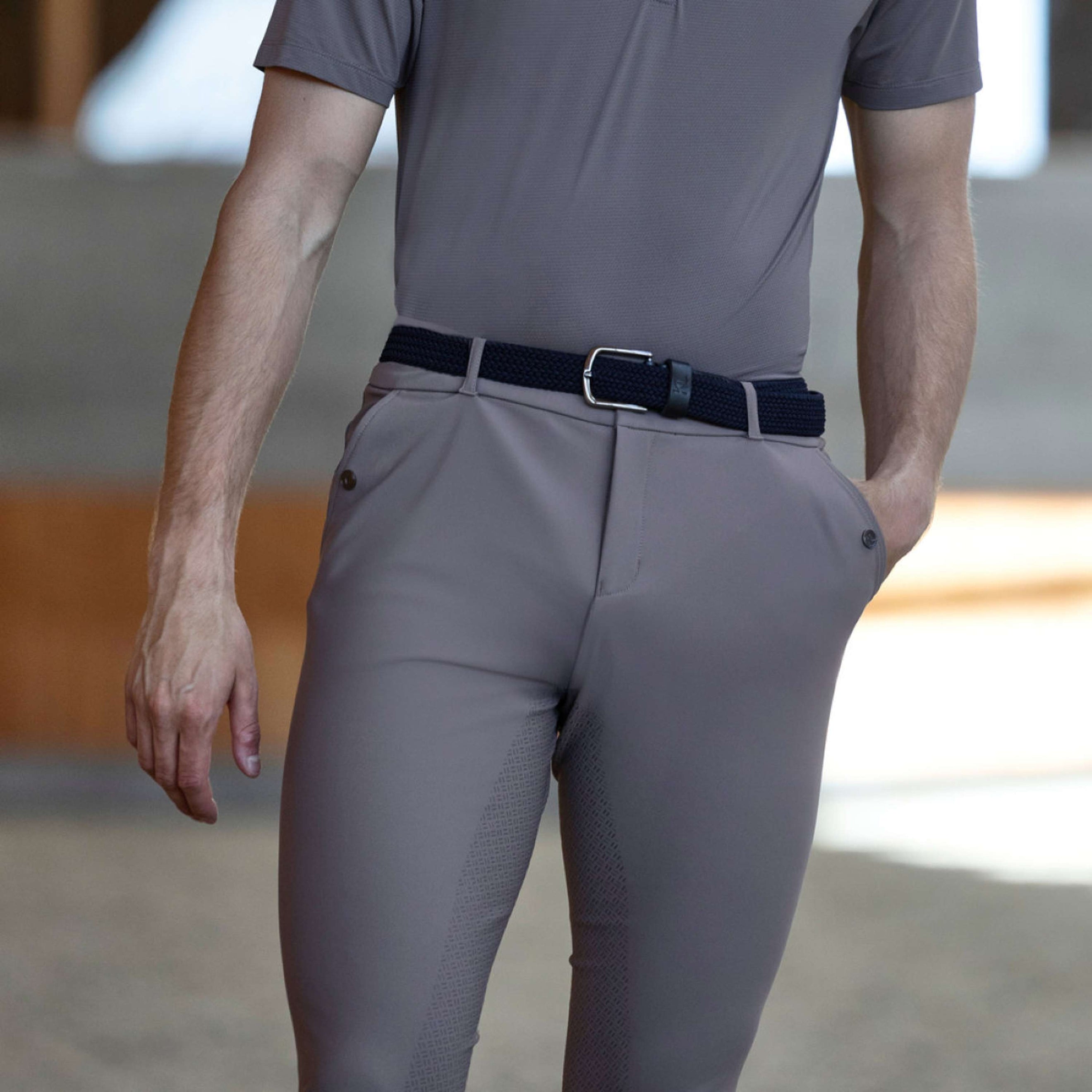 Kingsland Reithose KLKoa Seamless Full Grip Brown Iron