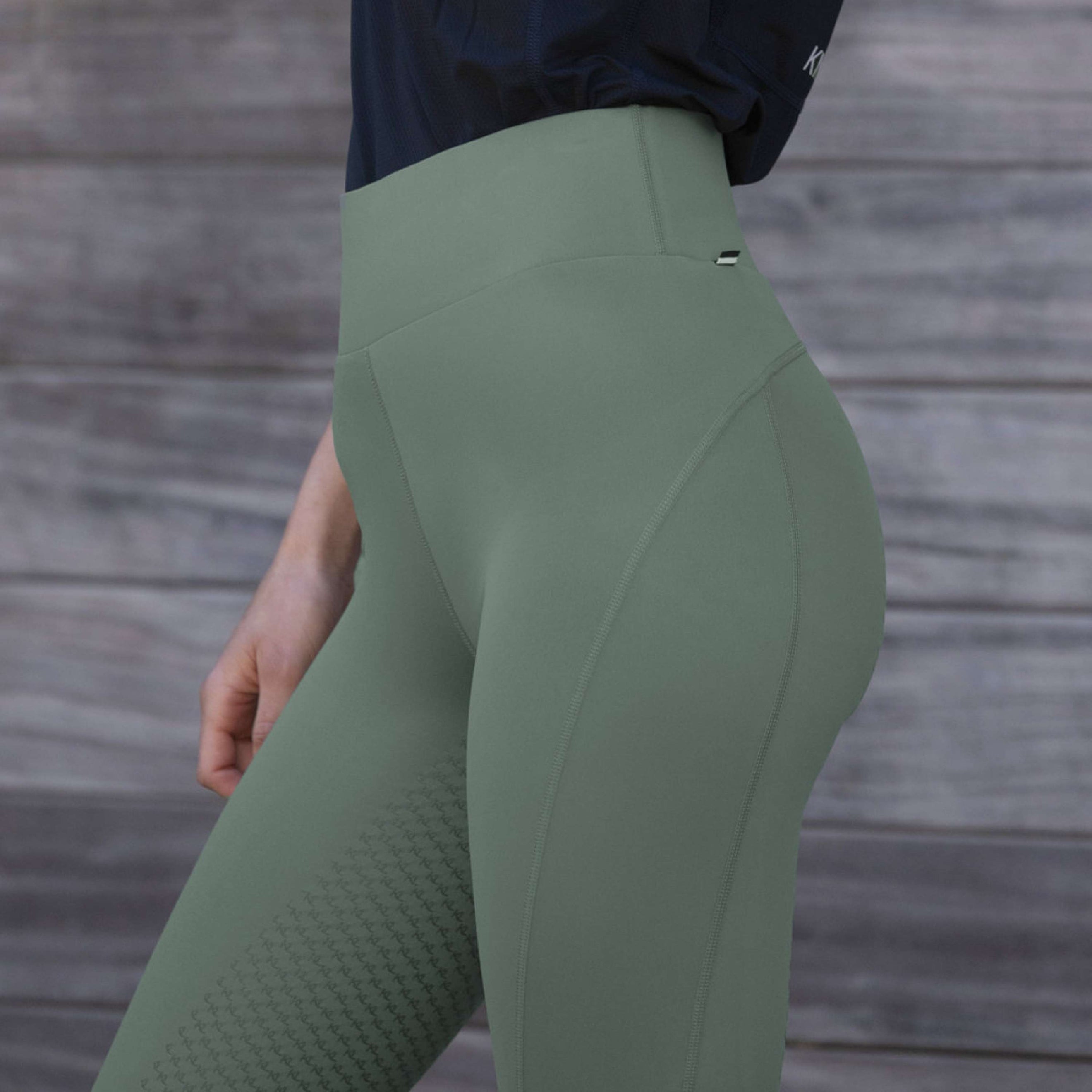 Kingsland Reitleggings KLLindsey F-Tec Full Grip Green Agave Kingsland Reitleggings KLLindsey F-Tec Full Grip Green Agave