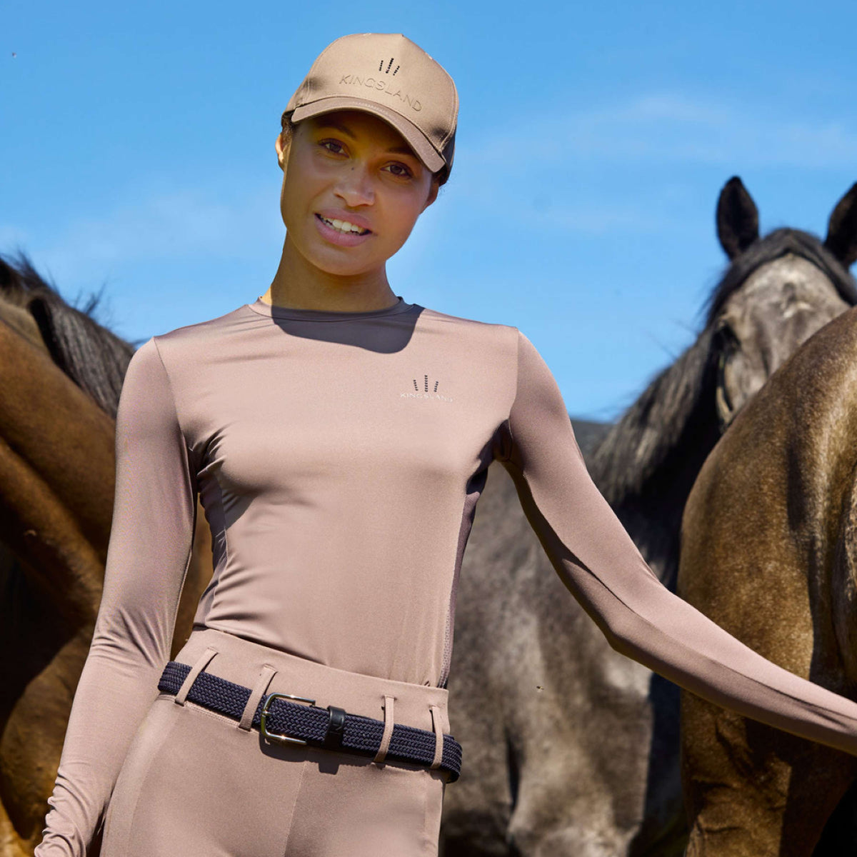 Kingsland Trainingsshirt KLLea Brown Iron