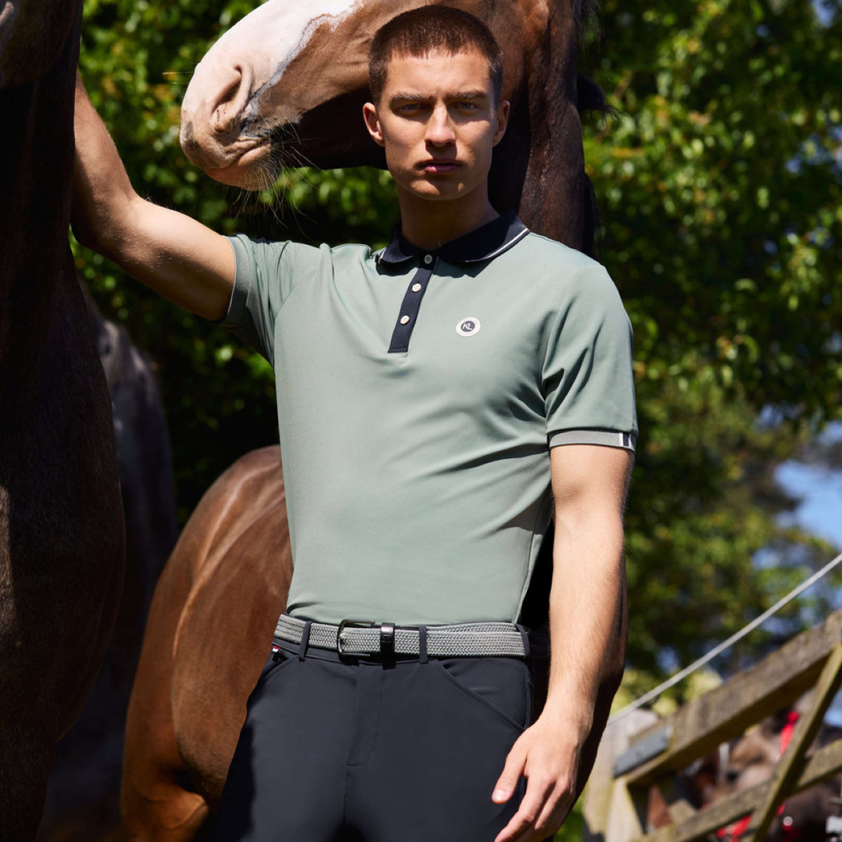 Kingsland Poloshirt KLLorenzo Herren Green Agave