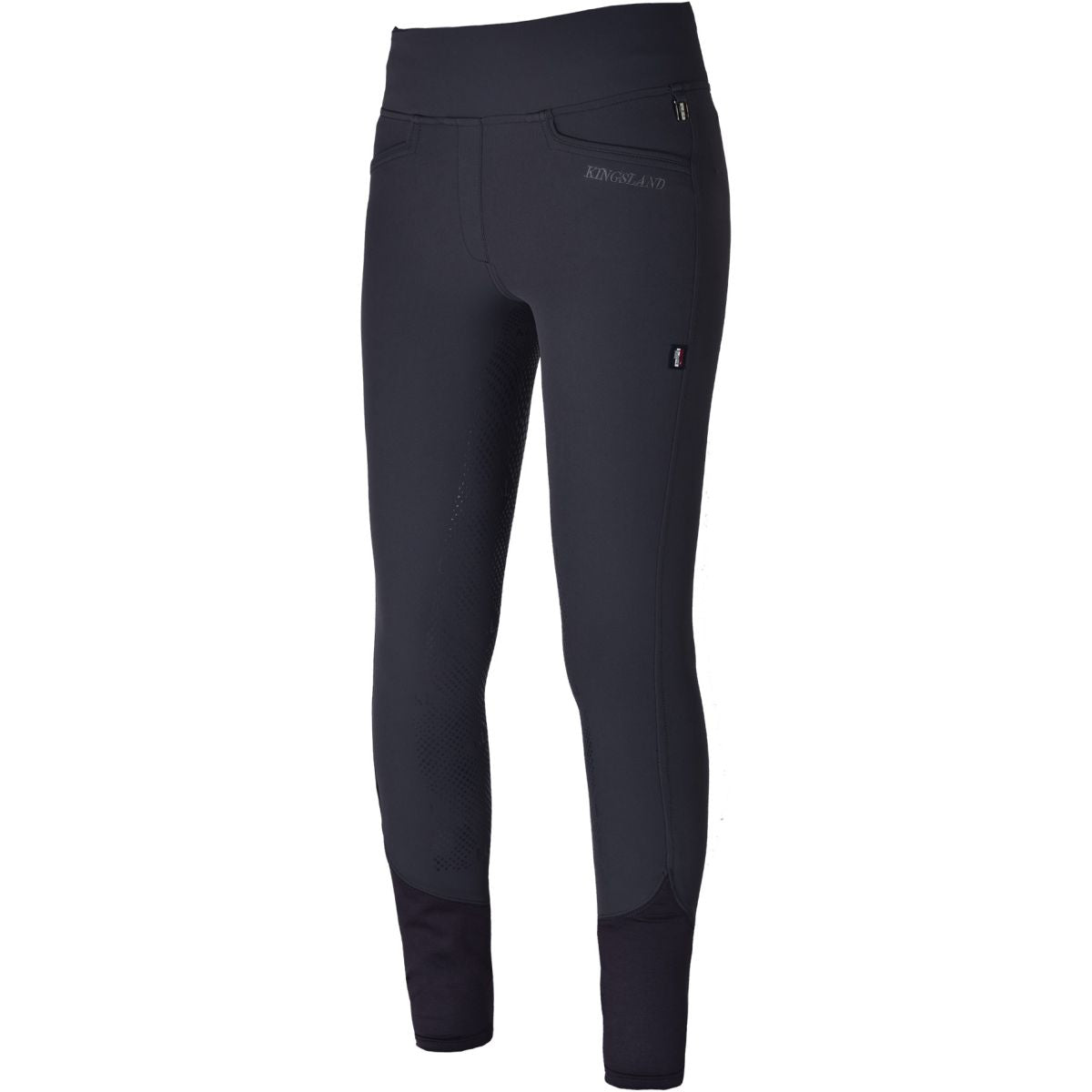 Kingsland Reitleggings Katja E-Tec mit Full-Grip Damen Grau