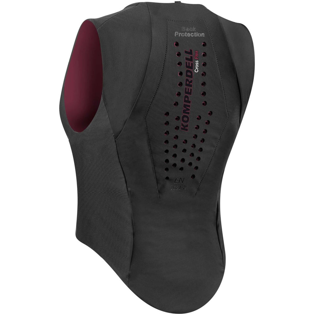 Komperdell Rückenprotector Flexfit Schlank Schwarz/Bordeaux