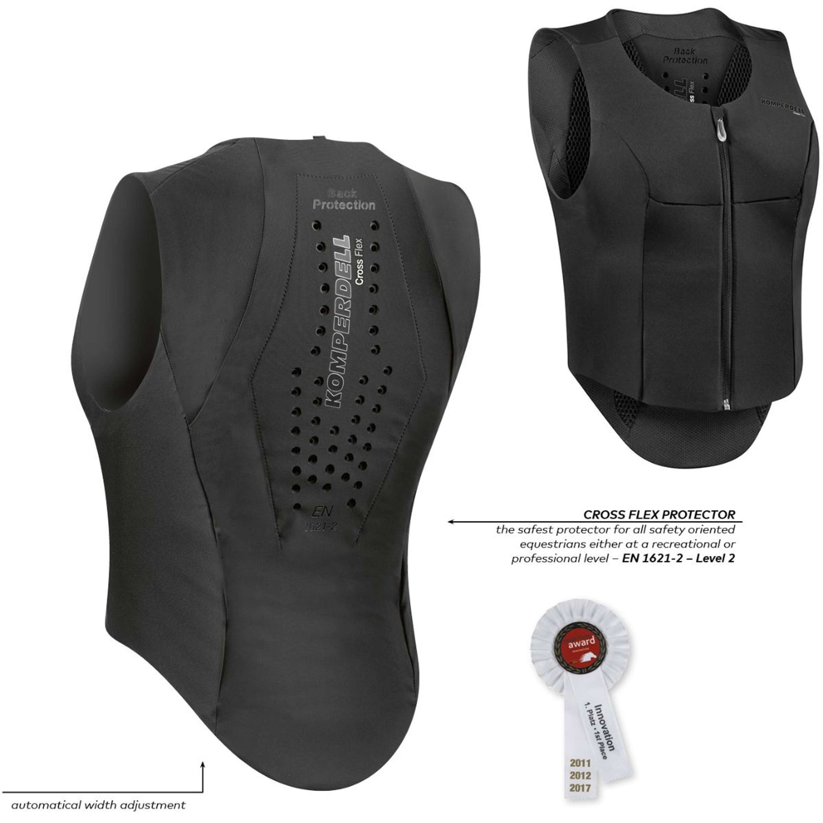 Komperdell Rückenprotector Flexfit Schlank Schwarz/Grau Komperdell Rückenprotector Flexfit Schlank Schwarz/Grau