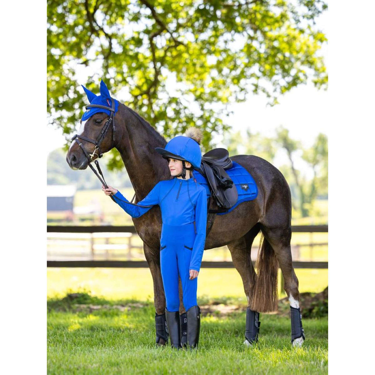 LeMieux Reitleggings Young Rider Benetton Blau