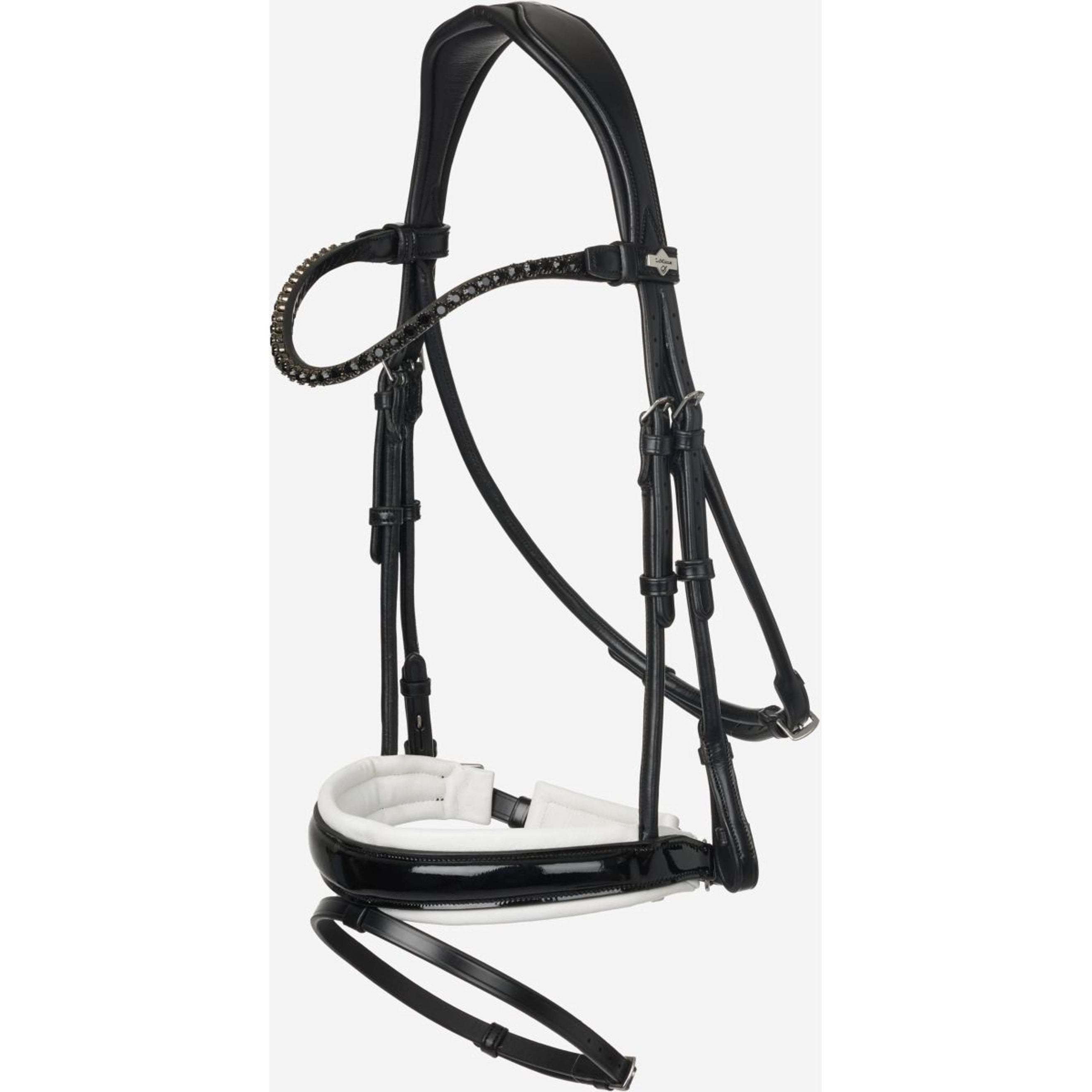 LeMieux Zaum Kudos Patent Dressur Schwarz/Silber LeMieux Zaum Kudos Patent Dressur Schwarz/Silber