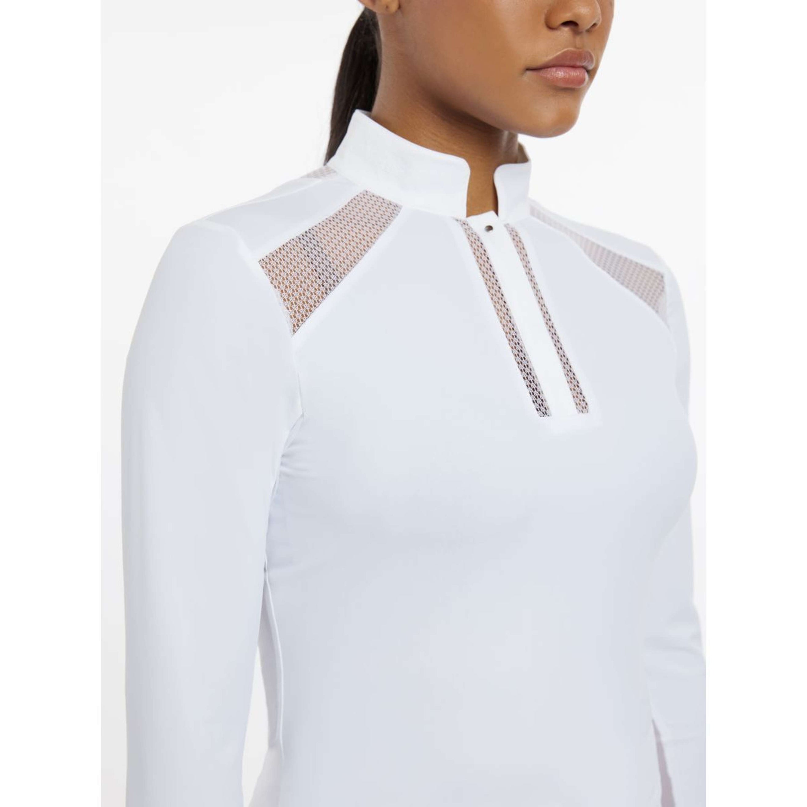 LeMieux Turniershirt Camille Lange Ärmel Weiß LeMieux Turniershirt Camille Lange Ärmel Weiß