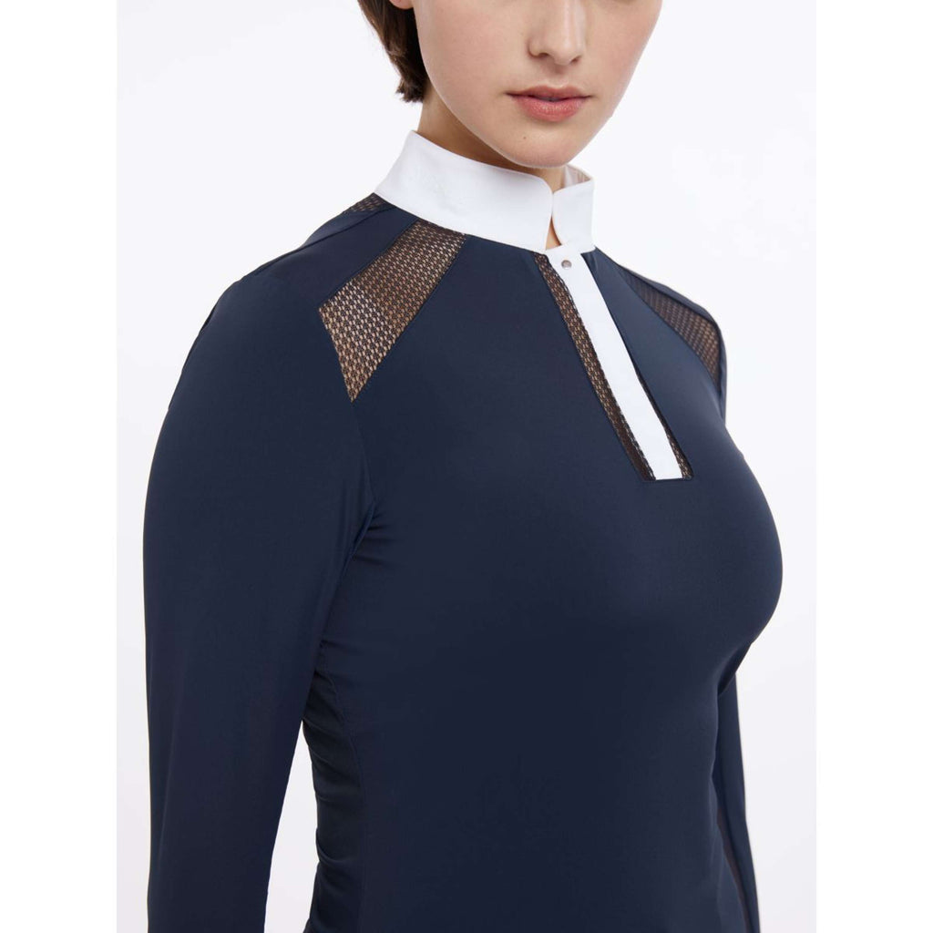 LeMieux Turniershirt Camille Lange Ärmel Navy
