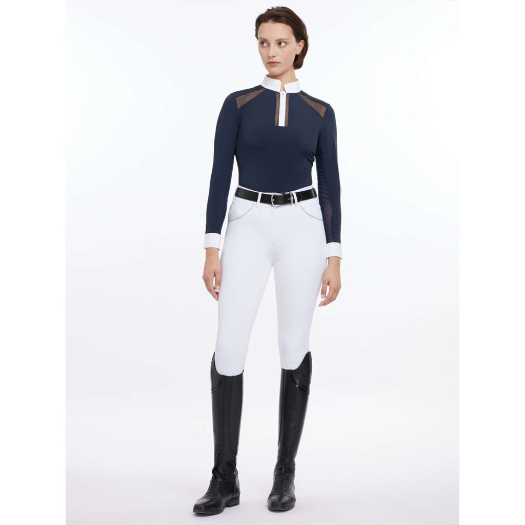 LeMieux Turniershirt Camille Lange Ärmel Navy
