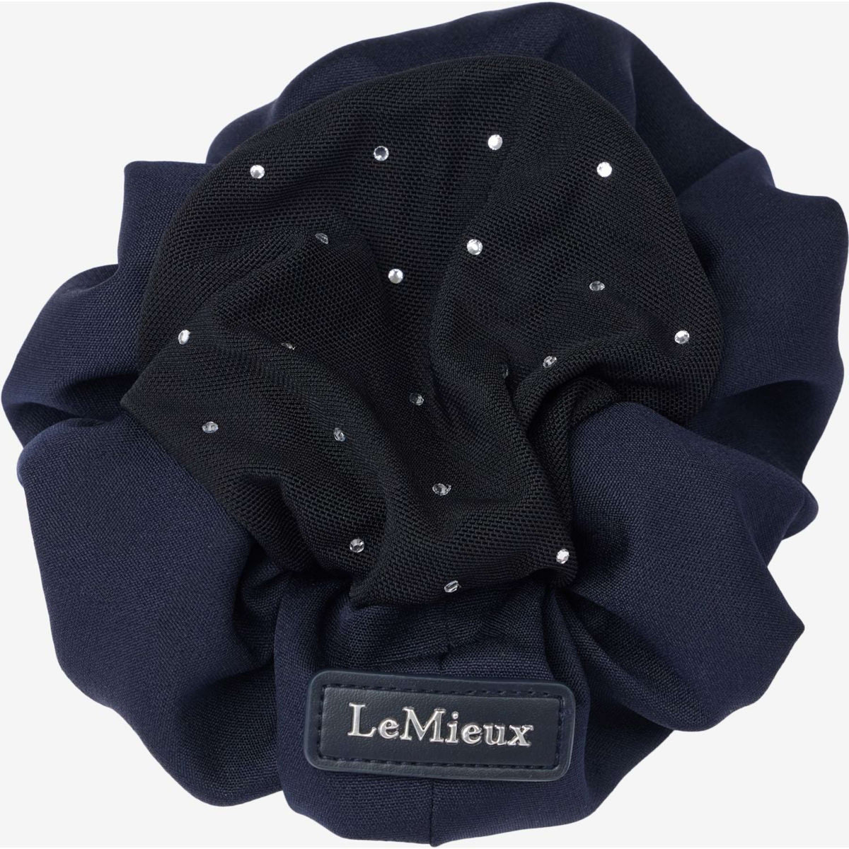 Haarnetz Scrunchie Navy/Schwarz