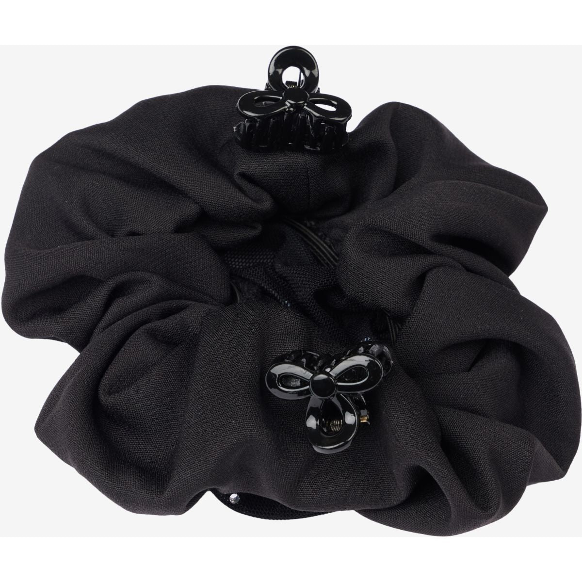 Haarnetz Scrunchie Schwarz/Schwarz