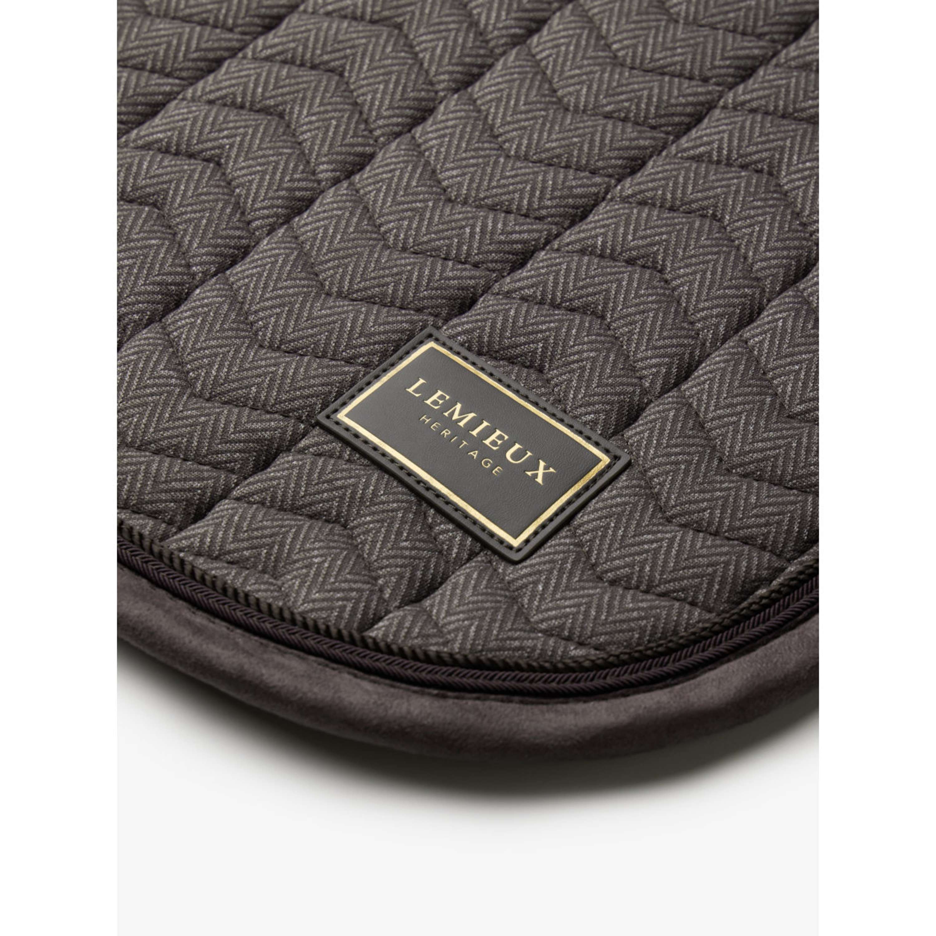 LeMieux Schabracke Heritage Herringbone Square Dressur Cocoa