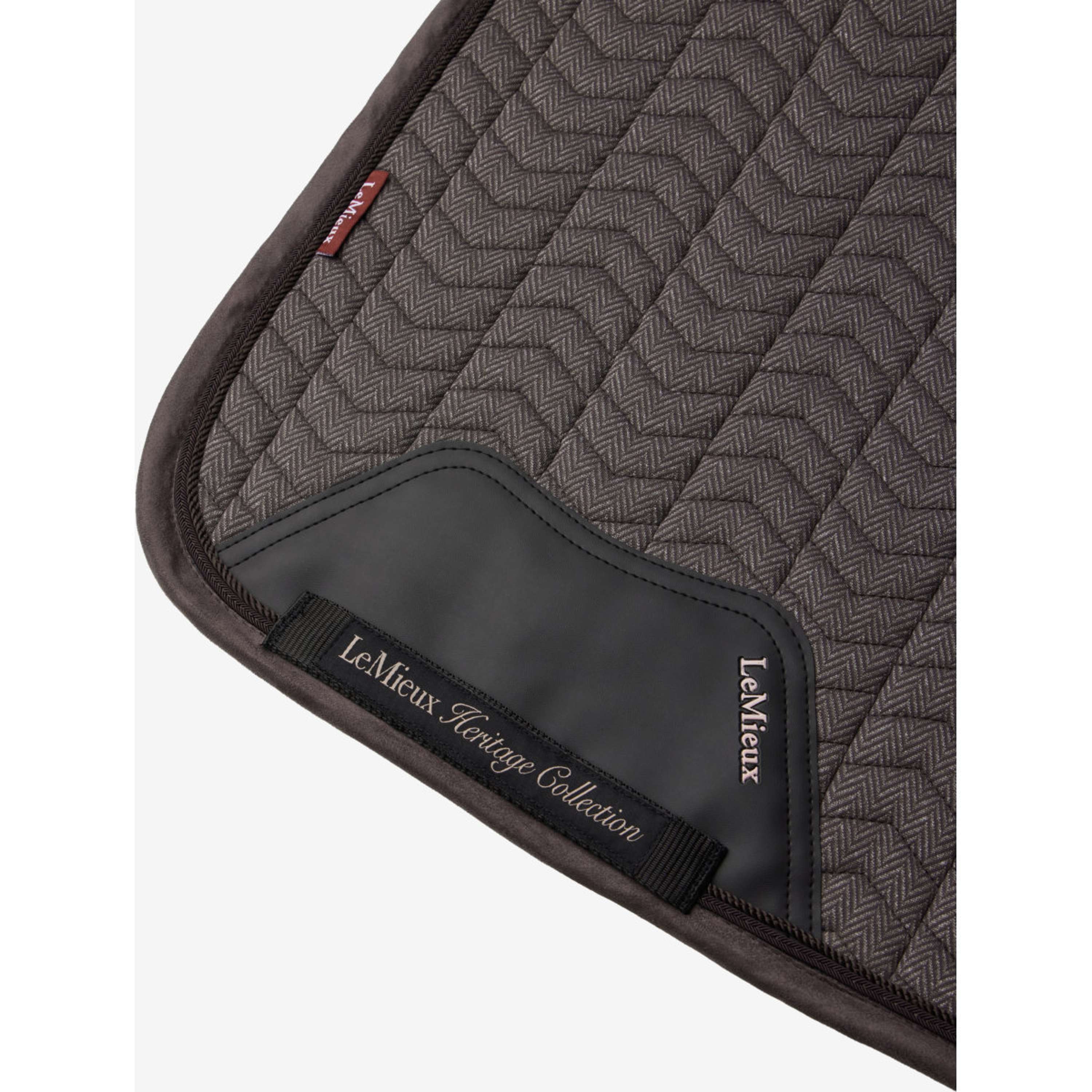 LeMieux Schabracke Heritage Herringbone Square Dressur Cocoa