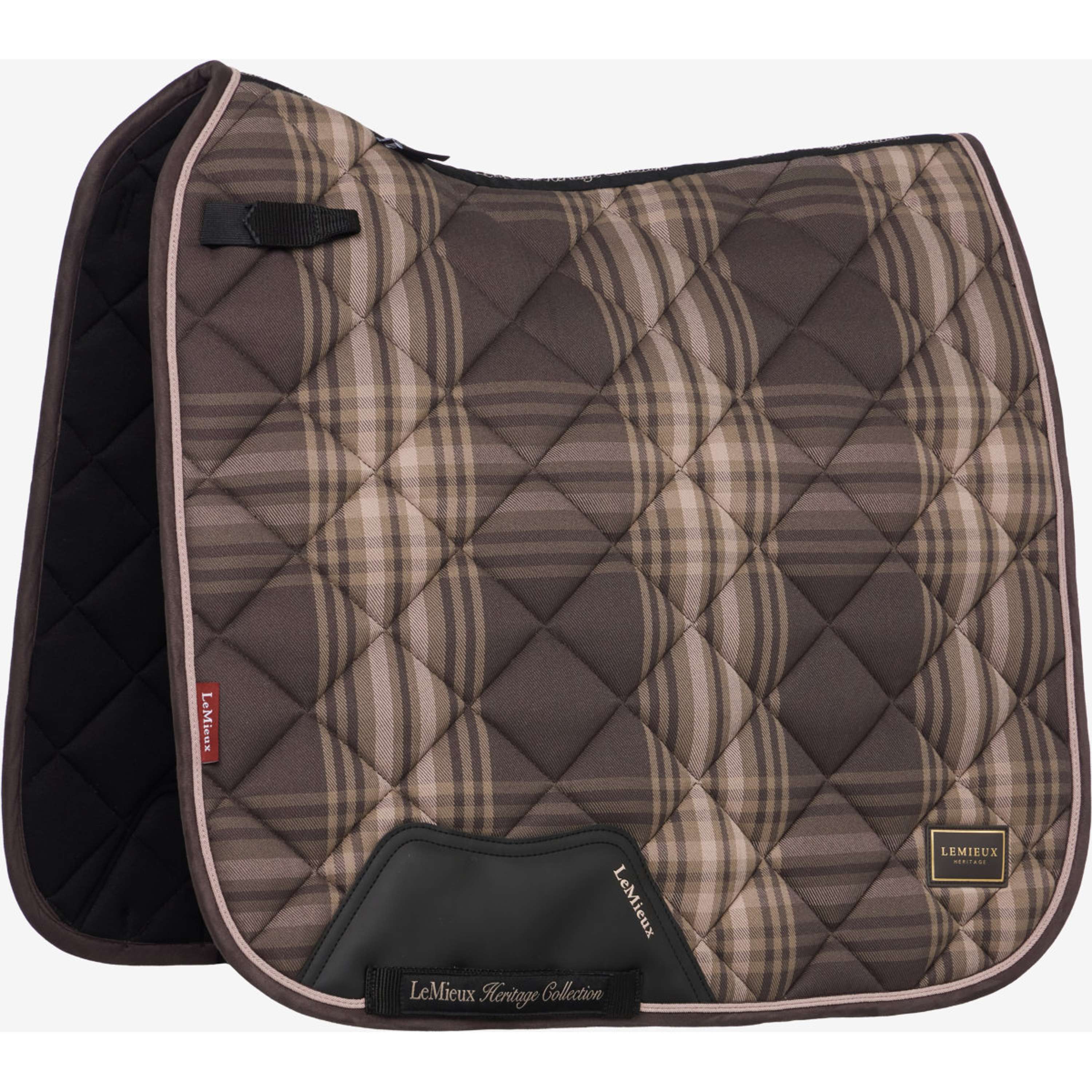 LeMieux Schabracke Heritage Check Square Dressur Cocoa