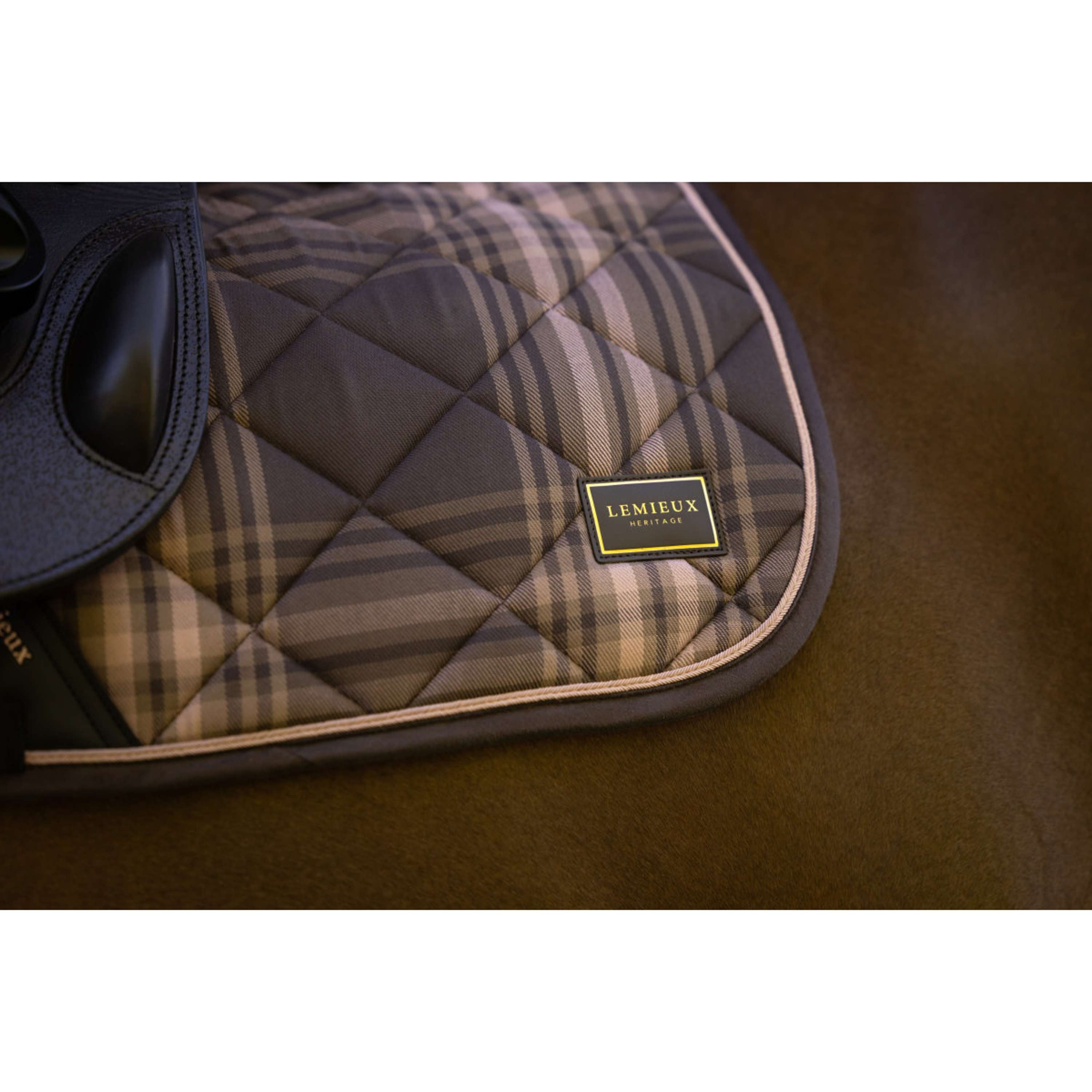 LeMieux Schabracke Heritage Check Square Springen Cocoa