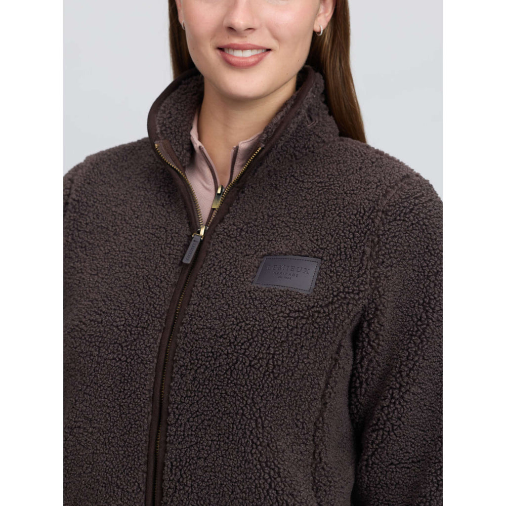 LeMieux Jacke Heritage Borg Zip Through Cocoa