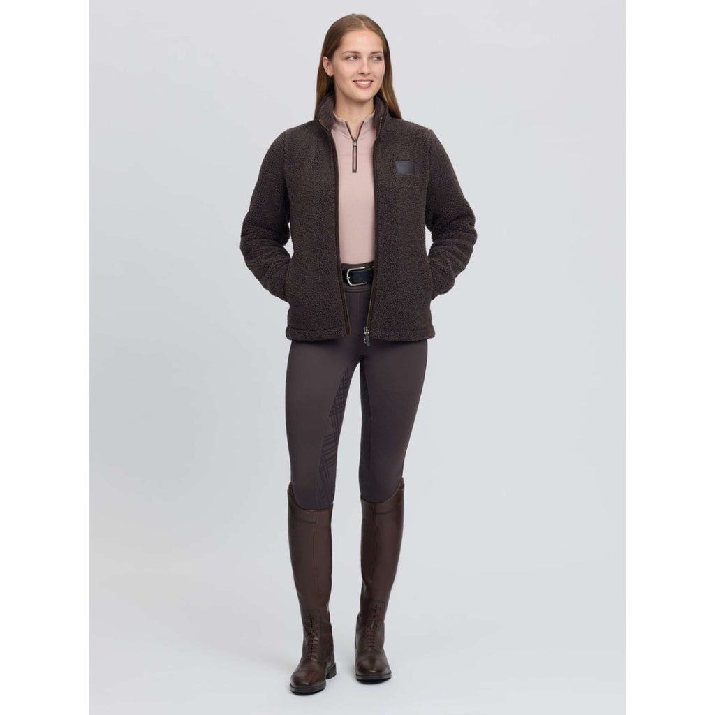 LeMieux Jacke Heritage Borg Zip Through Cocoa