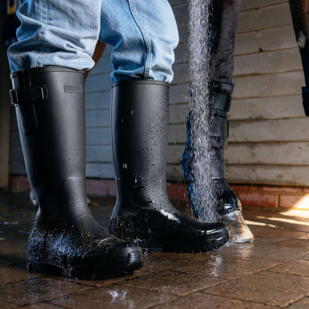 LeMieux Outdoorstiefel Bramshaw Wellington Herren Schwarz
