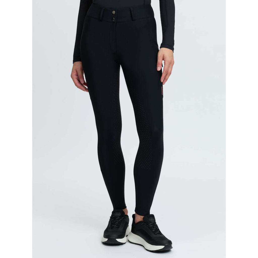 LeMieux Reithose Stormwear Kniegriff Schwarz