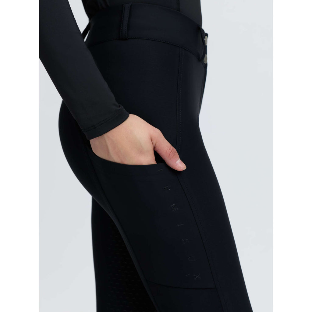 LeMieux Reithose Stormwear Kniegriff Schwarz