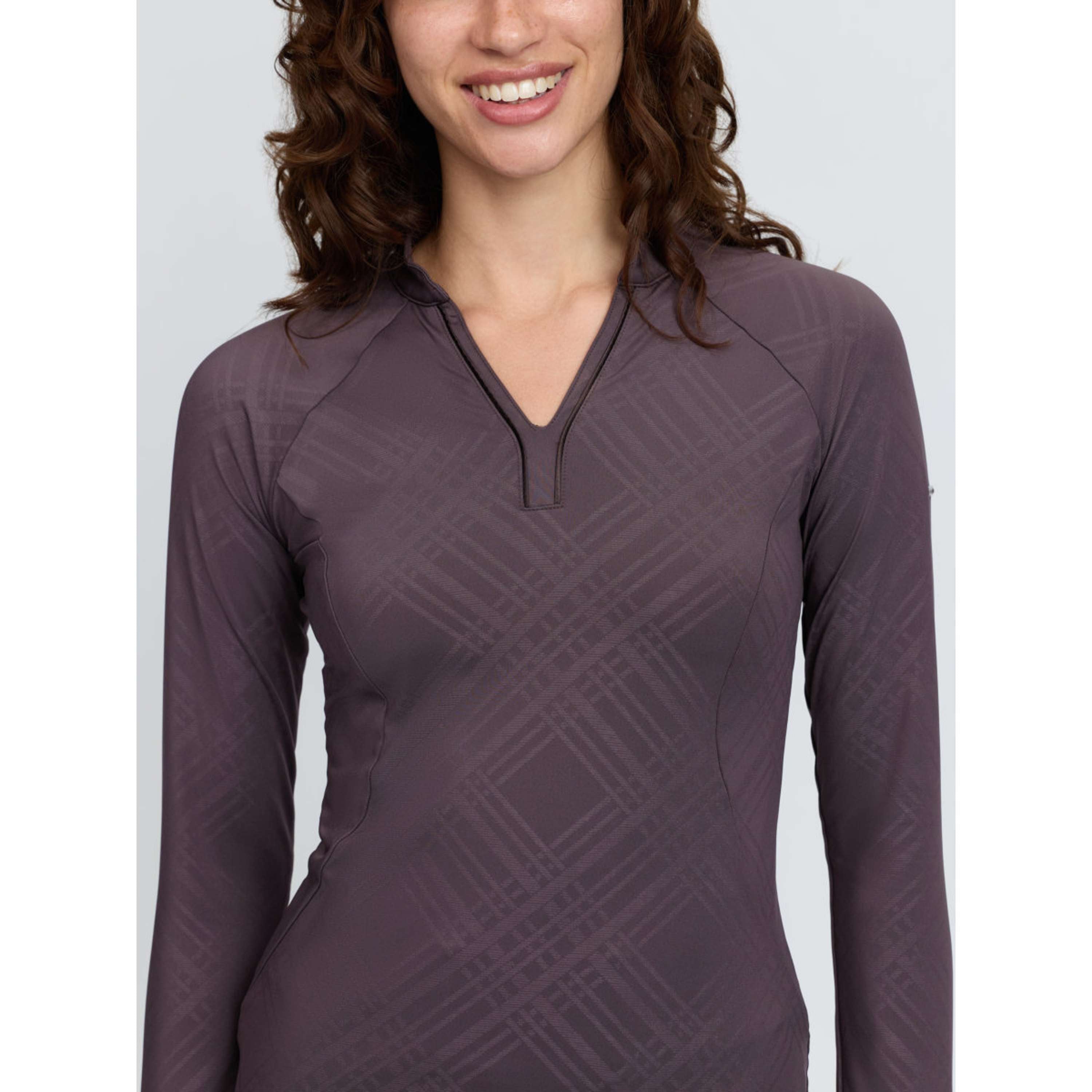 LeMieux Baselayer Heritage Check Lange Ärmel Cocoa