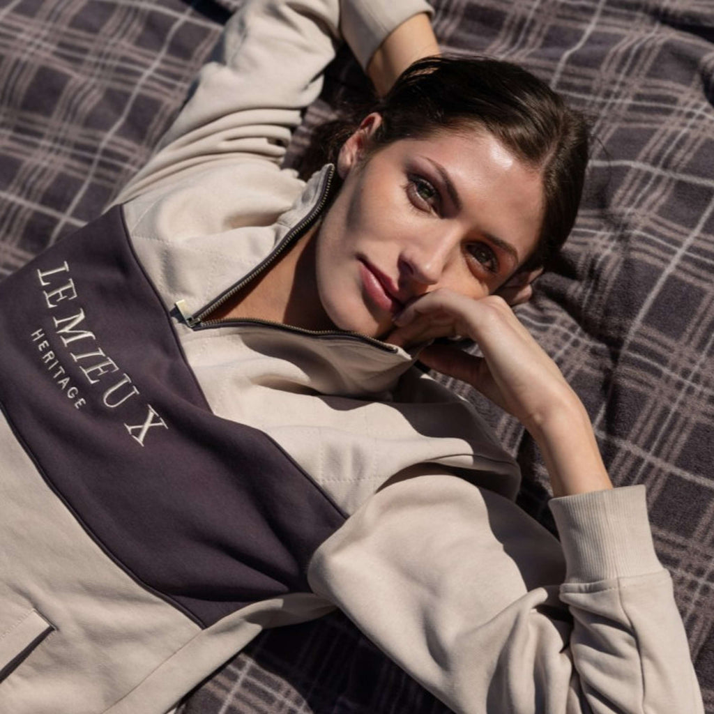LeMieux Pullover Heritage Quarter Zip Stein
