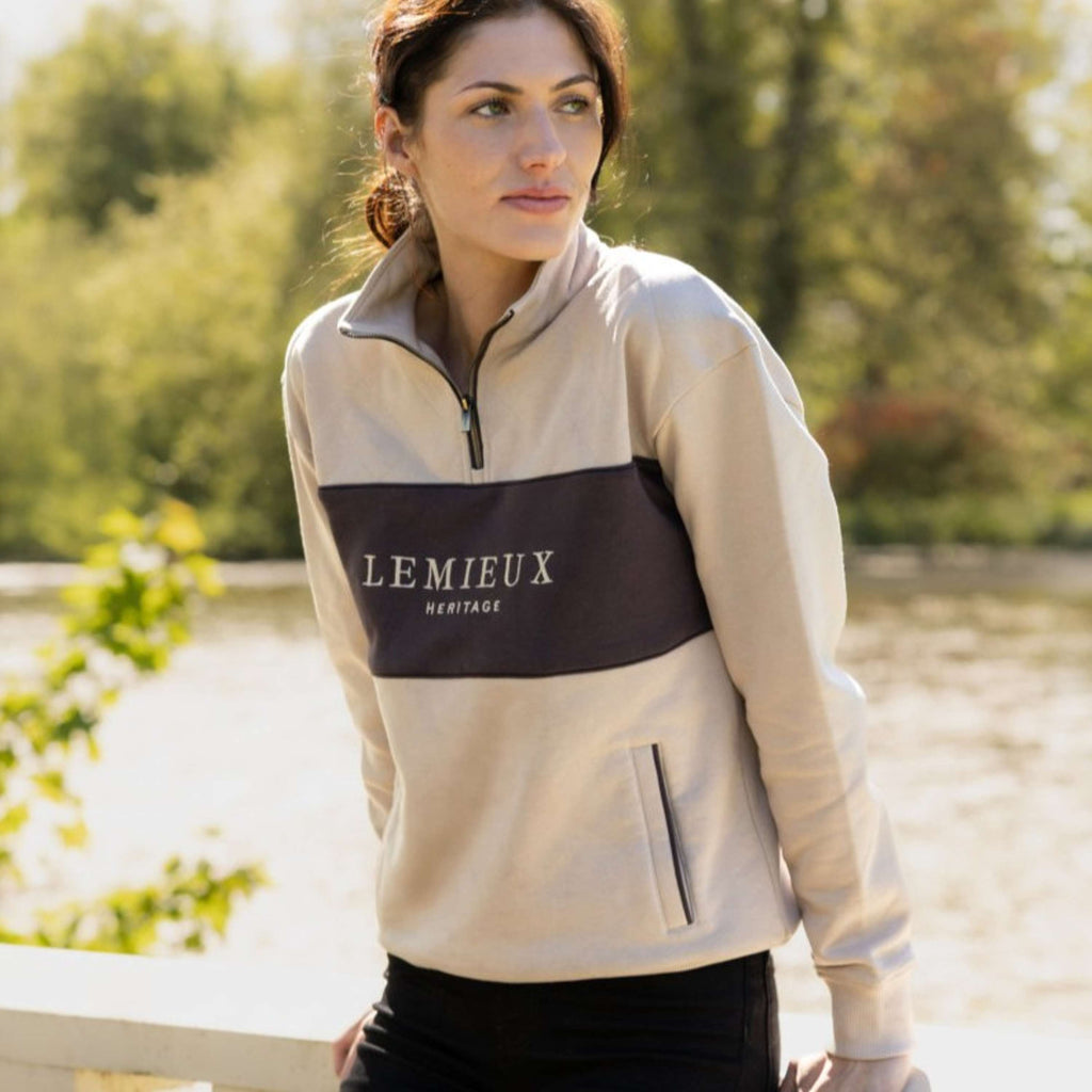 LeMieux Pullover Heritage Quarter Zip Stein