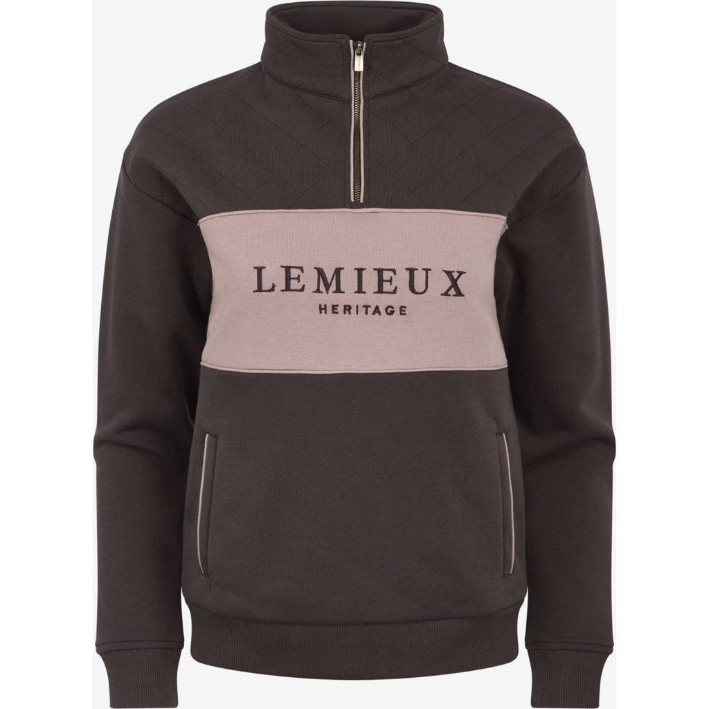 LeMieux Pullover Heritage Quarter Zip Cocoa