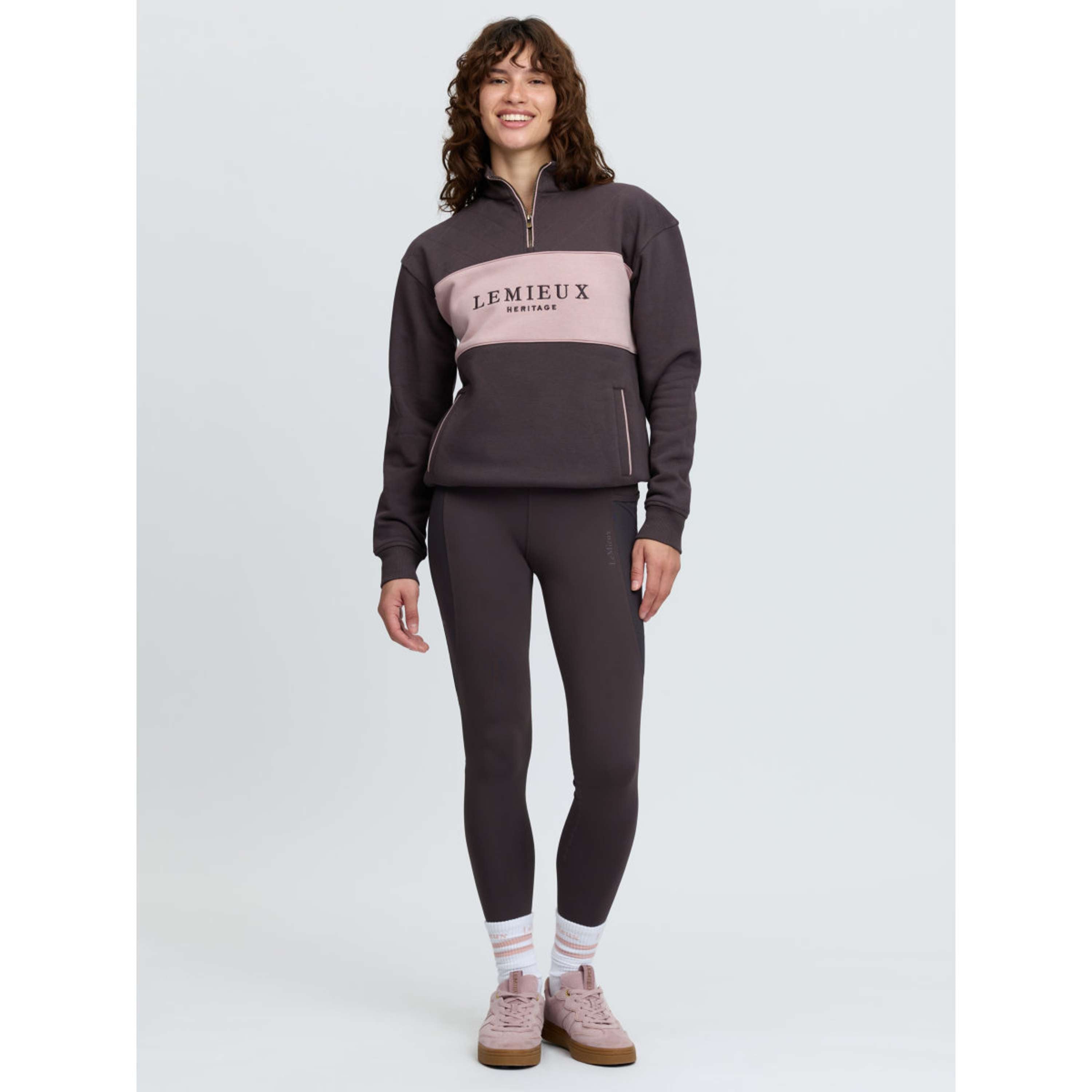 LeMieux Pullover Heritage Quarter Zip Cocoa