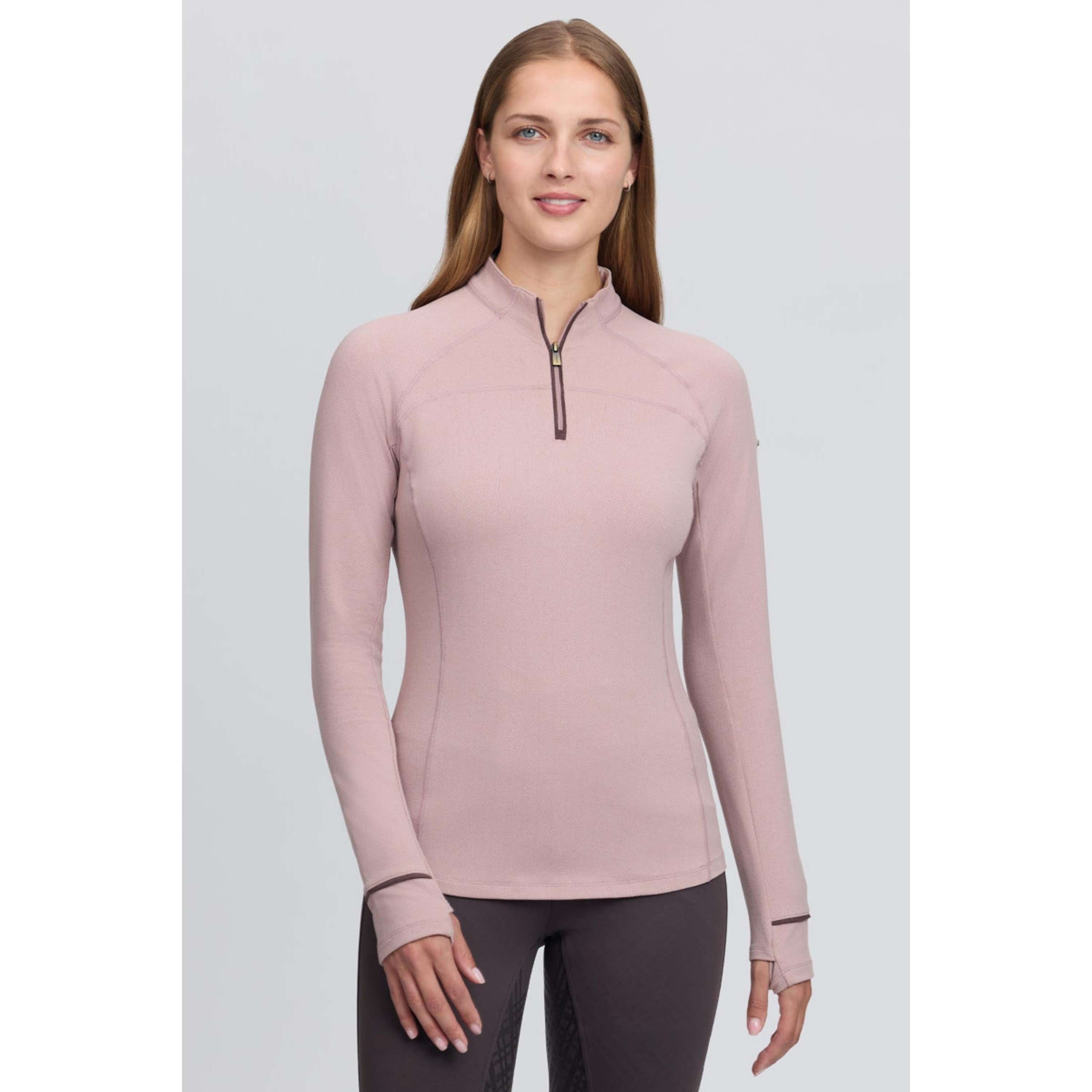 LeMieux Baselayer Heritage Herringbone Wild Rose