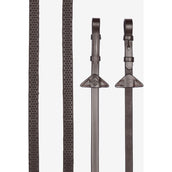 LeMieux Zügel Soft Rubber Havana/Silber