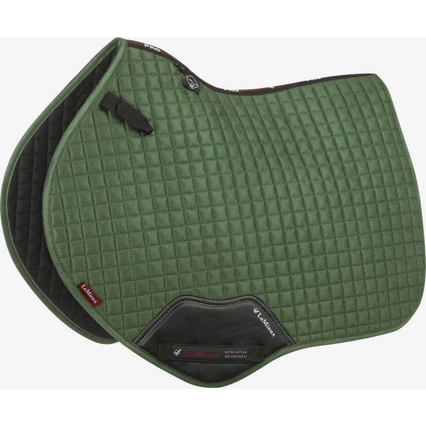 LeMieux Schabracke Suede Square Close Contact Hunter Green