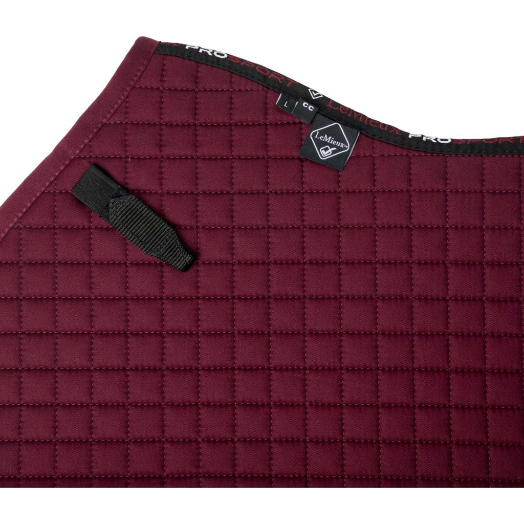 LeMieux Schabracke Cotton Square Close Contact Burgunderrot