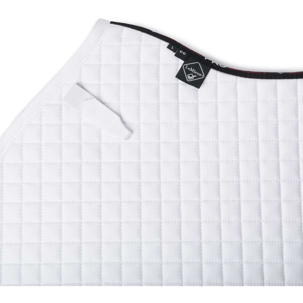 LeMieux Schabracke Cotton Half Square Close Contact Weiß