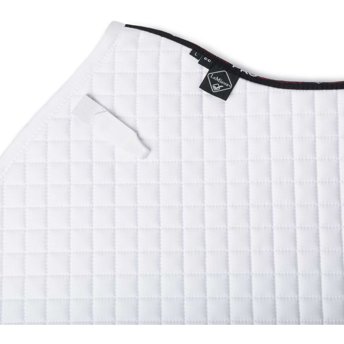 LeMieux Schabracke Cotton Half Square Close Contact Weiß