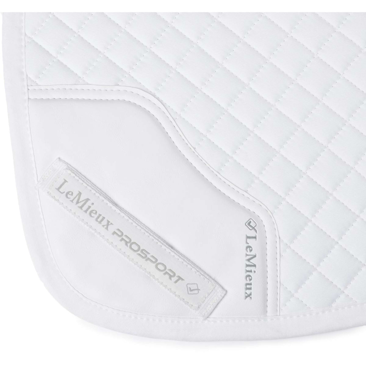 LeMieux Schabracke Cotton Half Square Close Contact Weiß