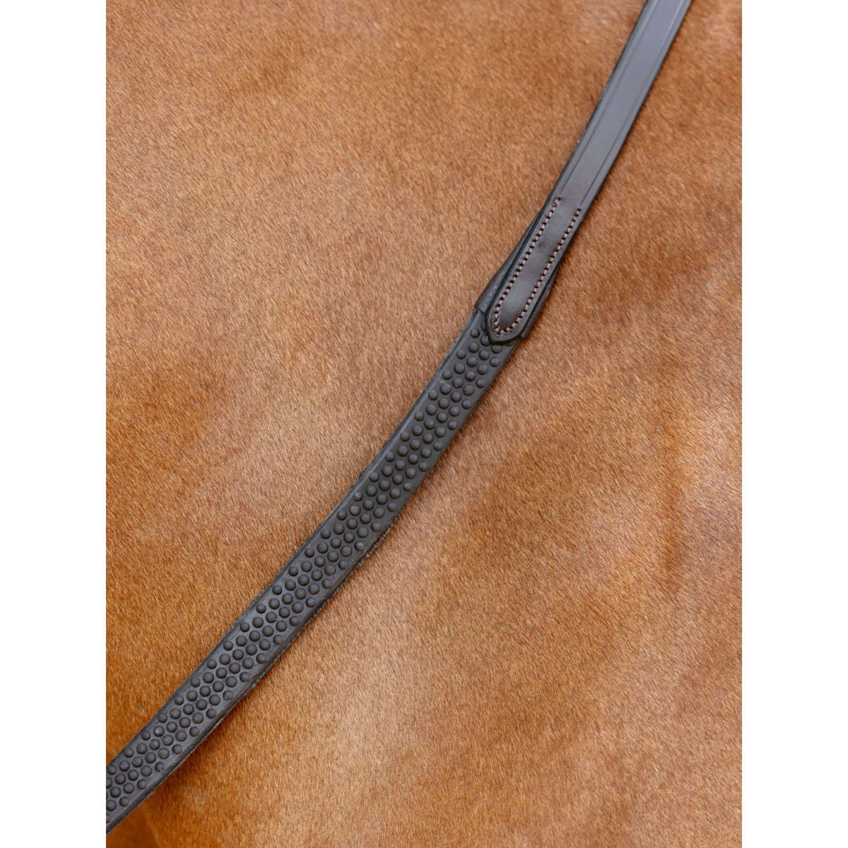 LeMieux Zügel Soft Rubber Havana/Silber