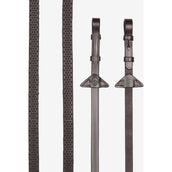 LeMieux Zügel Soft Rubber Havana/Silber