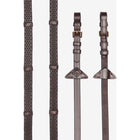 LeMieux Zügel Soft Rubber with Stoppers Havana/Brass