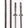 LeMieux Zügel Soft Rubber with Stoppers Havana/Silber