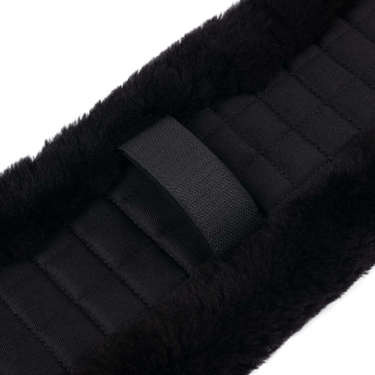 LeMieux Sattelgurtschoner Faux Lambswool Vielseitigkeit Schwarz/Schwarz