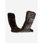 LeMieux Sattelgurt Arkia Simu Contoured Kurz Braun