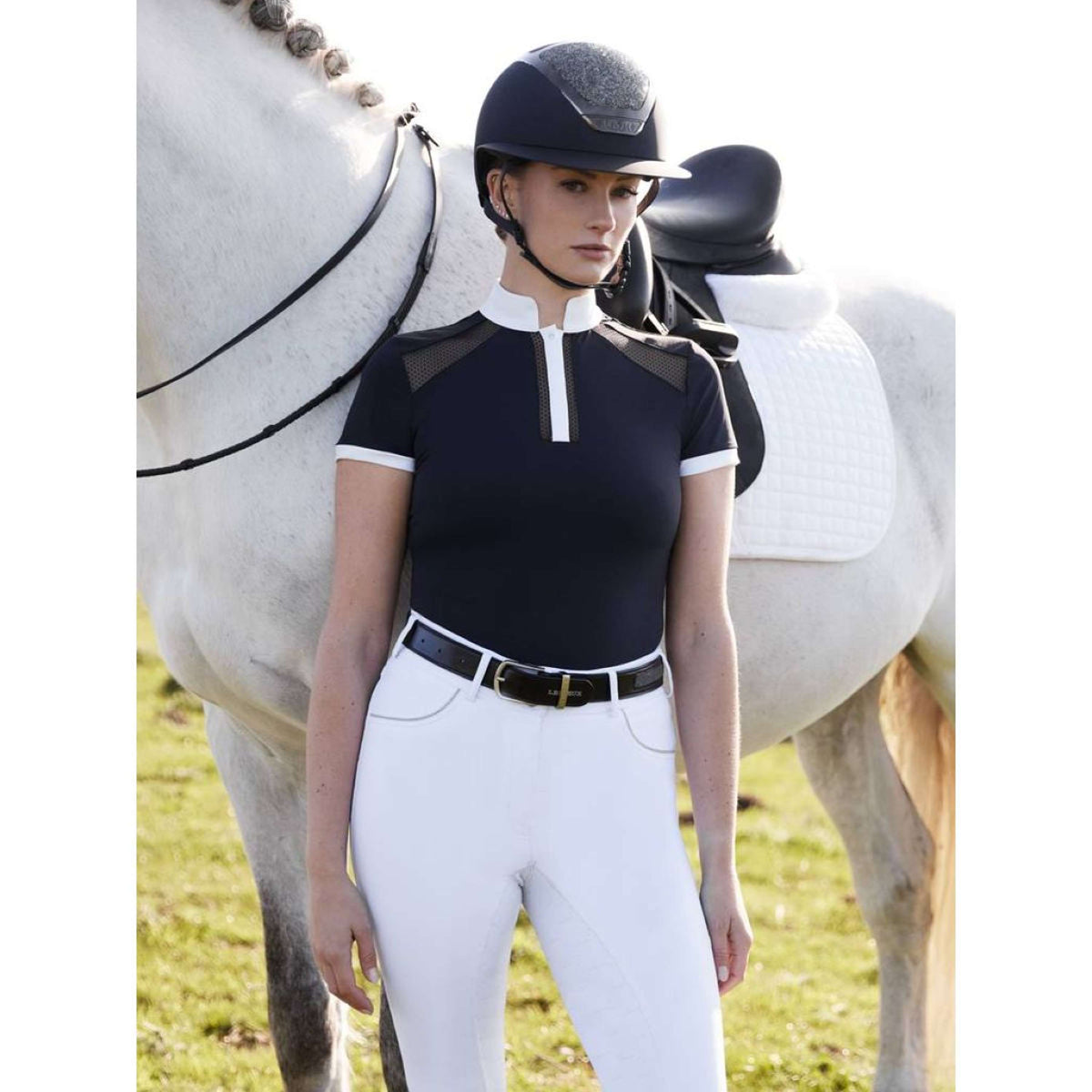 LeMieux Tuniershirt Camille Kurze Ärmel Navy