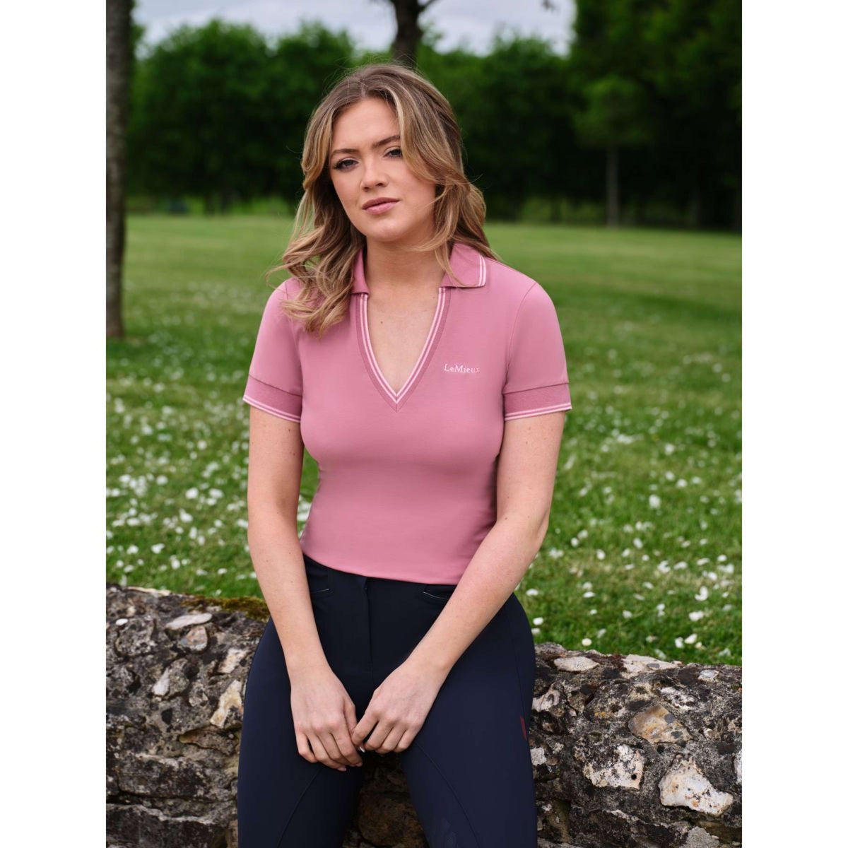 LeMieux Poloshirt Serena Sports Peony