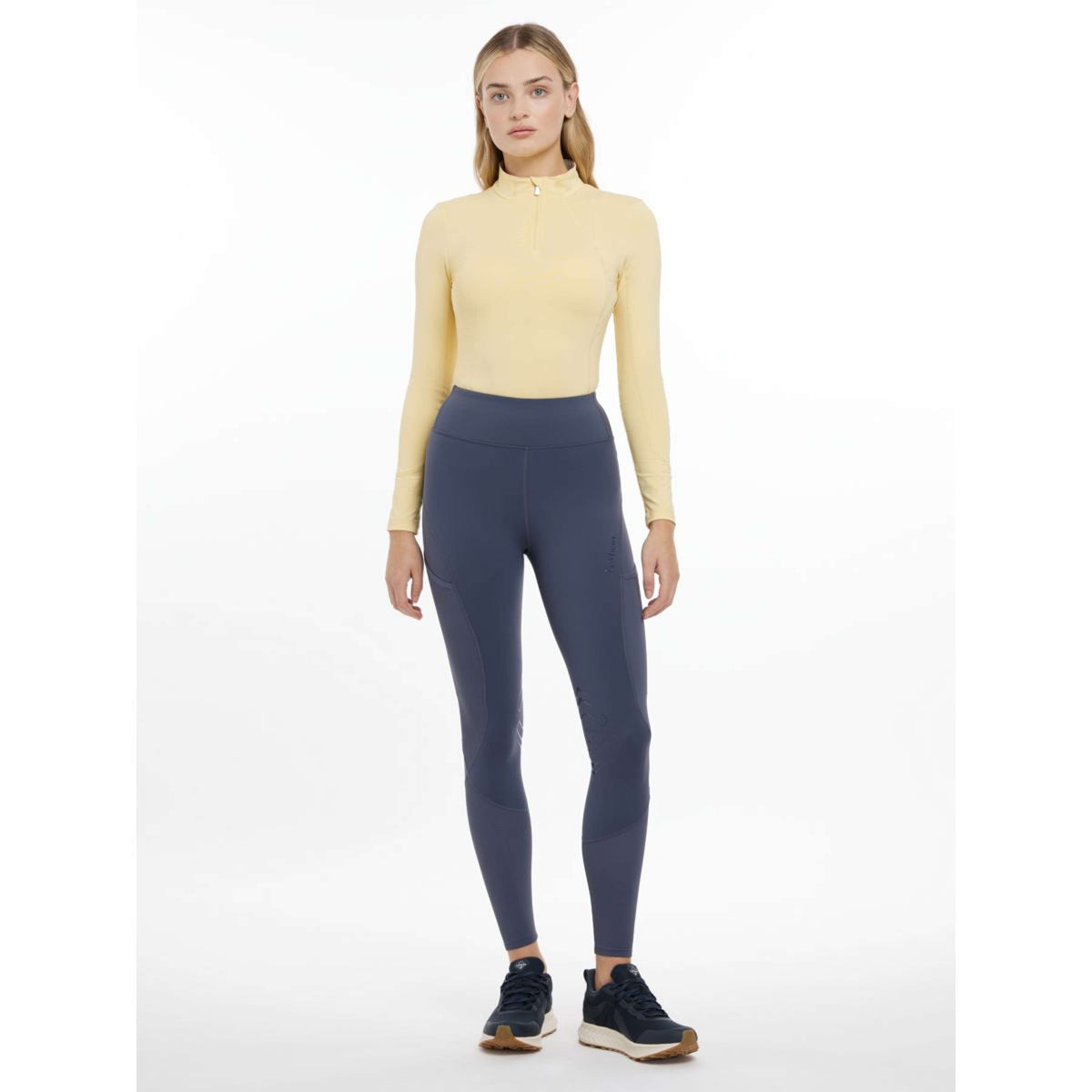 LeMieux Reitleggings Lydia Mesh Dusk Blau