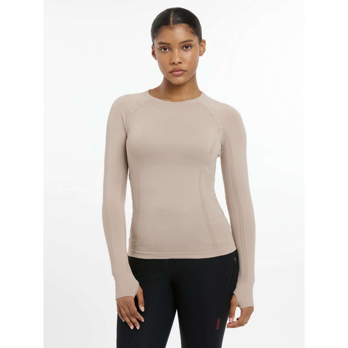 LeMieux Shirt Britney Seamless Lange Ärmel Almond