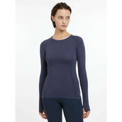 LeMieux Shirt Britney Seamless Lange Ärmel Dusk Blau