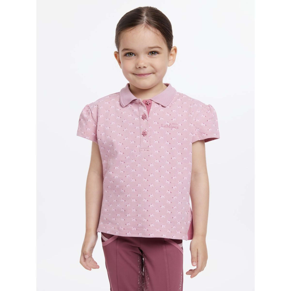 LeMieux Poloshirt SS25 Mini Kinder Blossom